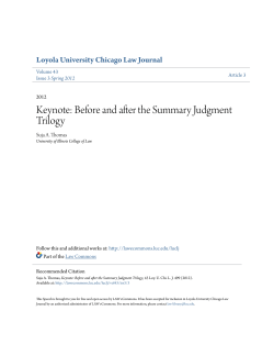 Keynote: Before and after the Summary