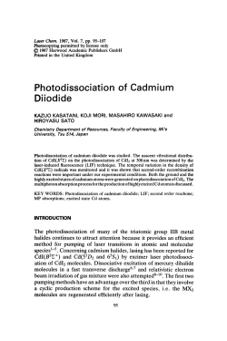 Photodissociation of Cadmium Diiodide
