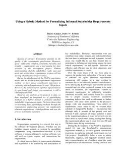 Using a Hybrid Method for Formalizing Informal