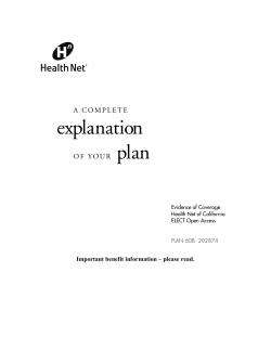 explanation - Health Net