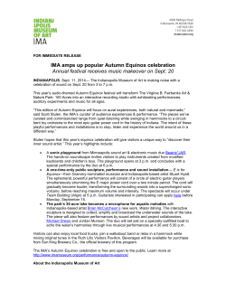 Presented for the first time at the IMA since its acquisition in 2008