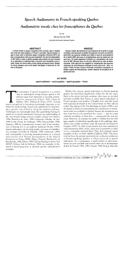 - Canadian Journal of Speech