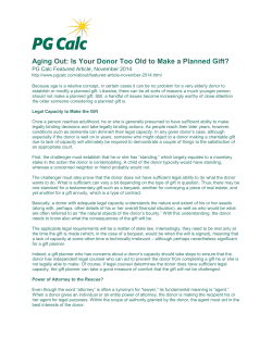 Aging Out: Is Your Donor Too Old to Make a Planned Gift?