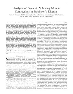 Analysis of Dynamic Voluntary Muscle Contractions in Parkinson`s