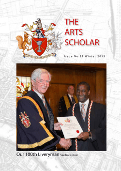 Read as a PDF file - The Worshipful Company of Arts Scholars