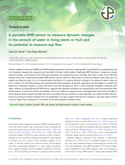 A portable NMR sensor to measure dynamic
