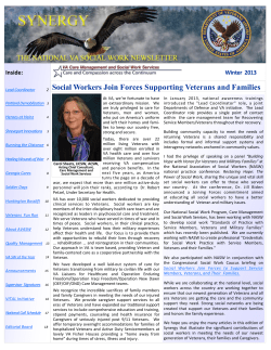 Social Workers Join Forces Supporting Veterans and Families