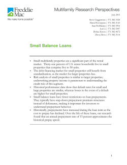 Small Balance Loans