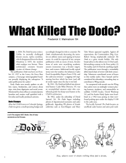 What Killed The Dodo? - classof1964usafa.org
