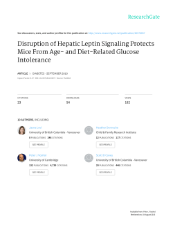 Disruption of Hepatic Leptin Signaling Protects Mice From Age