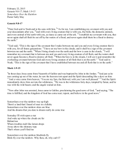 Somewhere Over the Rainbow - First Congregational Church