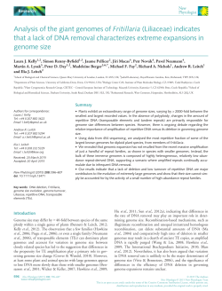 Analysis of the giant genomes of Fritillaria (Liliaceae) indicates that