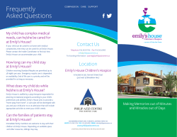 Emily`s House Brochure - Toronto Central Healthline