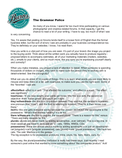 The Grammar Police