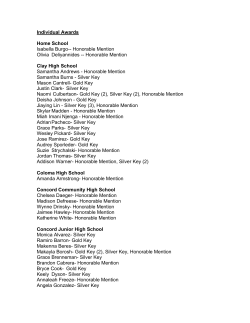 a list  of the individual awards