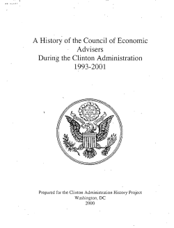 A History of the Council of Economic Advisers During