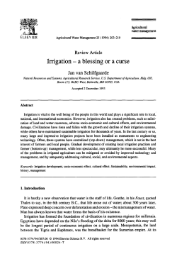 Jan van Schilfgaarde - Water and Livelihoods Initiative / FrontPage