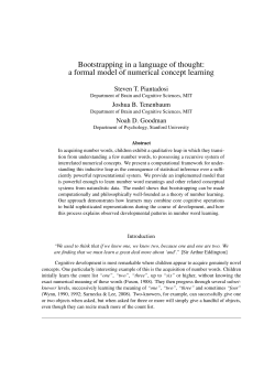 Bootstrapping in a language of thought: a formal model of numerical