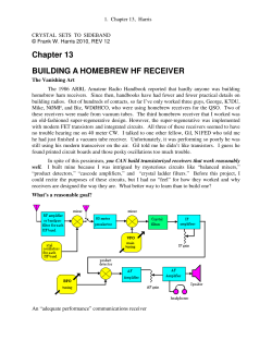 Chapter 13 BUILDING A HOMEBREW HF RECEIVER