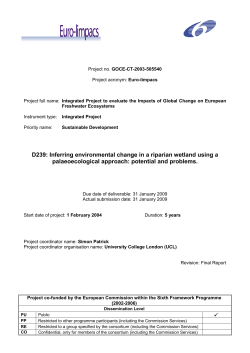 deliverable report - REFRESH