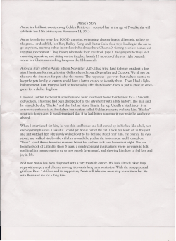 Read Annie`s Story
