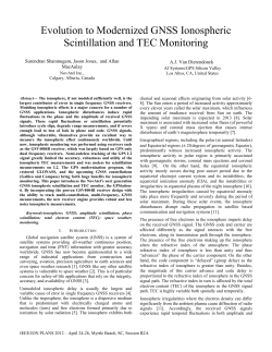 Evolution to Modernized GNSS Ionospheric Scintillation and TEC