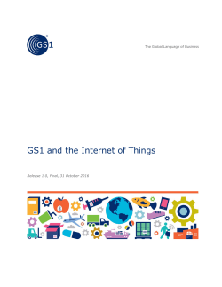 GS1 and the Internet of Things