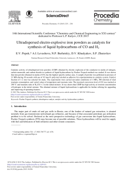 Ultradispersed Electro-explosive Iron Powders as
