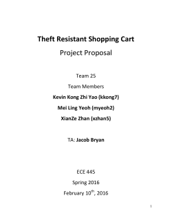Theft Resistant Shopping Cart Project Proposal