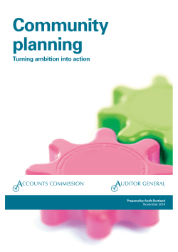 Community planning: Turning ambition into action