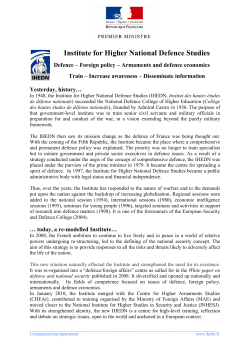 Institute for Higher National Defence Studies