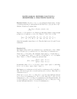 Solution - University of Chicago Math