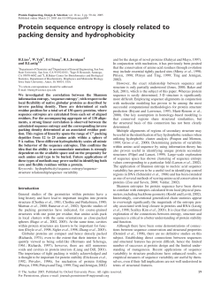 Protein sequence entropy is closely related to