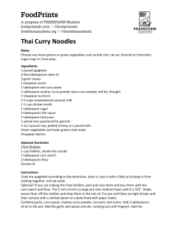 FoodPrints Thai Curry Noodles