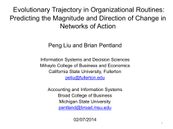 Evolutionary Trajectory in Organizational Routines: Predicting the