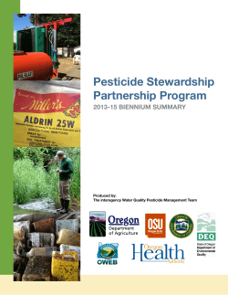 Pesticide Stewardship Partnership Program