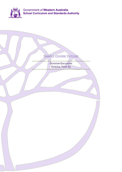 General Year 11 sample course outline - SCSA