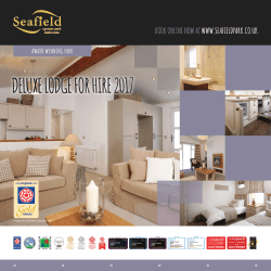 Seafield Deluxe Lodge Hire 2017 (5 colour