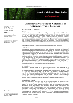 - Journal of Medicinal Plants Studies