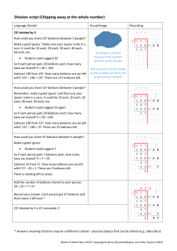 Division - Chipping away method