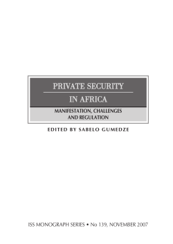 Private Security in Africa