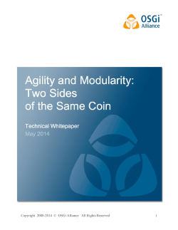 Agility and Modularity