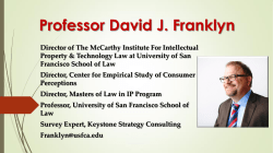 Professor David J. Franklyn