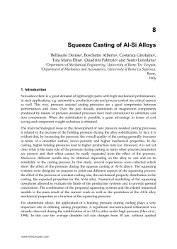 Squeeze Casting of Al-Si Alloys