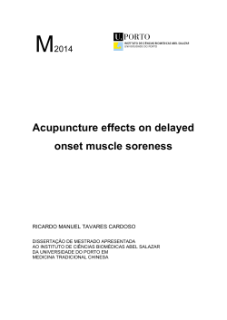 Acupuncture effects on delayed onset muscle soreness