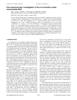 First spectroscopic investigation of the 4d transition metal