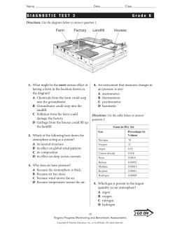 DIAGNOSTIC TEST 3 Grade 6