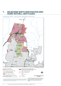 melbourne north investigation area 7. (hume-mitchell