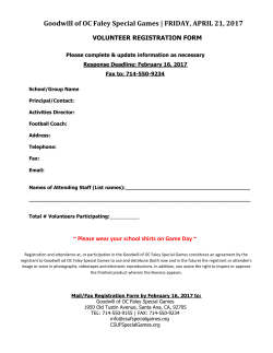 Goodwill of OC Faley Special Games | FRIDAY, APRIL 21, 2017