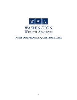 Investor Profile Questionnaire